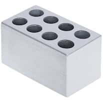 Cole-Parmer SamplePrep 2260 Homogenizer Cryo-Block, Aluminum, 8 x Grinding Vials 04575-73; 2/PK