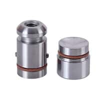 Cole-Parmer SamplePrep 6781E Replacement End Plugs for Small Grinding Vial Set 04577-80, SS; 2/PK