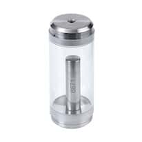 Cole-Parmer SamplePrep 6871 Grinding Vial Set, Large Vial, 1 to 50 mL, PC Cylinder, Low-Chrome Steel End Plugs and Impactor