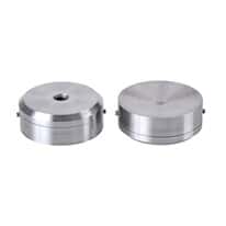 Cole-Parmer SamplePrep 6871E Replacement End Plugs for Large Grinding Vial Set 61043-11, Low-Chrome Steel; 2/PK