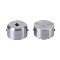 Cole-Parmer SamplePrep 6881E Replacement End Plugs for Mid-Size Grinding Vial Set 61043-08, SS; 2/PK