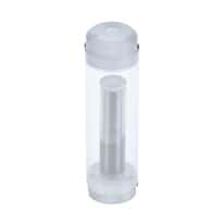 Cole-Parmer SamplePrep 6885 Grinding Vial Set, Mid-Size Vial, 25 mL, PC Cylinder and End Plugs, PC Encapsulated Steel Impactor