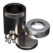 Cole-Parmer SamplePrep 8001 Grinding Vial Set, Hardened Steel, 65 mL; 1/EA