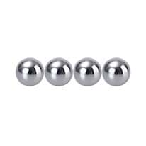Cole-Parmer SamplePrep 8007B Stainless Steel Ball Set, Two 1/2" (12.7 mm) & Four 1/4" (6.35 mm); 6/PK