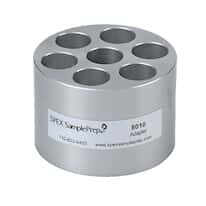 Cole-Parmer SamplePrep 8010 Multiple Sample Vial Adapter, Holds Seven 1/2" (12.7 mm) Dia Vials; 1/EA