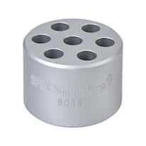 Cole-Parmer SamplePrep 8018 Multi Vial Adapter for 2 mL Vial 04575-80, Aluminum