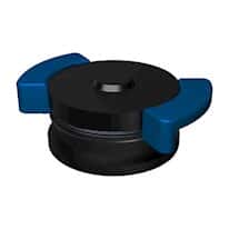 Cole-Parmer SamplePrep 8505-H Grinding Container with Handles, Alumina Ceramic; 170 mL