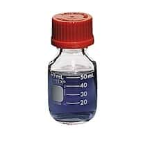 Corning Pyrex 1395 Media Storage Bottle w/ Screw Cap, 100 mL; 10/CS