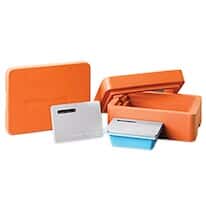Corning 2XT CoolBox™ Ice-Free Cooler with Two Cooling Cores, orange, 1/ea