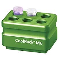 Corning CoolRack® M6 Cooling Block, 6 x 1.5/2 mL Microcentrifuge Tubes; Green