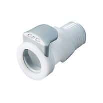 CPC (Colder) APC Quick-Disconnect Fitting, Threaded Body, Acetal, Non-Valved, 1/4" NPT(M); 1/Each