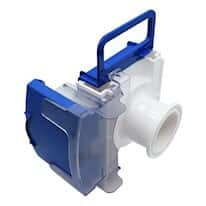 Quick-Disconnect Fitting, High-Flow Large Bore Genderless Sanitary, Polycarbonate, 1-1/2" Sanitary; 1/Ea