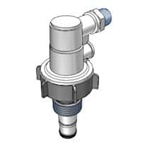 CPC (Colder) DrumQuik® PRO Elbow Coupler, Polypropylene, with EPDM O-Rings, 316 Stainless Steel Spring, 1/2" NPT(M); 1/Each