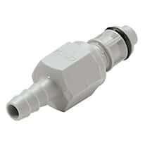 CPC (Colder) EFC12 Quick-Disconnect  Fittings, Hose Barb Insert, Polypropylene, Non-Valved, 1/4" ID; 1/Each