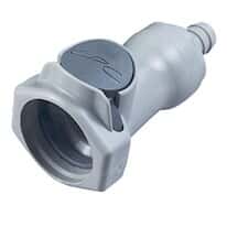 CPC (Colder) HFC12 Quick-Disconnect Fitting, Hose Barb Body, Polypropylene, Non-Valved, 3/8" ID; 1/Each