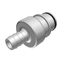 CPC (Colder) HFC35 Quick-Disconnect Fitting, Hose Barb Insert, Polysulfone, Non-Valved, 3/8" ID; 1/Each