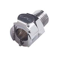 CPC (Colder) LC Quick-Disconnect Fitting, Threaded Body, Chrome-Plated Brass, Non-Valved, 1/4" NPT(M); 1/Each