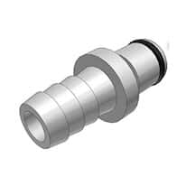 CPC (Colder) LC Quick-Disconnect Fittings, Hose Barb Insert, Chrome-Plated Brass, Non-Valved, 3/8" ID; 1/Each