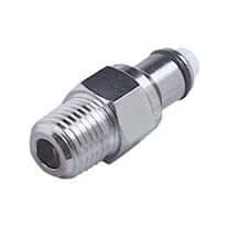 CPC (Colder) LC Quick-Disconnect Fitting, Threaded Insert, Chrome-Plated Brass, Non-Valved, 1/4" NPT(M); 1/Each