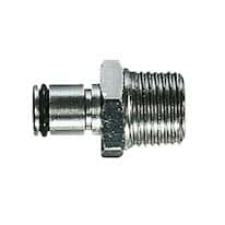 1//8 Tube ID Colder MC2202 Metal Quick-Disconnect Hose Barb Insert; Straight-Through CPC
