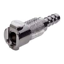 CPC (Colder) MC Quick-Disconnect Fitting, Hose Barb Body, Chrome-Plated Brass, Non-Valved, 1/4" ID; 1/Each