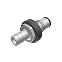 CPC (Colder) NS6 Quick-Disconnect Fittings, Hose Barb Insert, Polypropylene, Valved, 1/2" ID; 1/Each