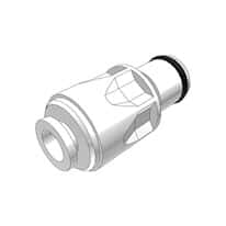 CPC (Colder) PLC Quick-Disconnect Fitting, JG® Insert, Acetal, Non-Valved, 1/4" OD; 1/Each