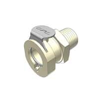CPC (Colder) PLCD12 Quick-Disconnect Fittings,  Threaded Insert, Polypropylene, Valved, 1/4" NPT(M); 1/Each