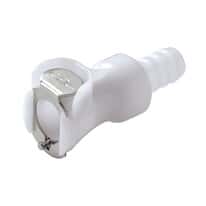 CPC (Colder) PLCD Quick-Disconnect Fittings, Hose Barb Body, Acetal, Valved, 3/8" ID