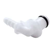 CPC (Colder) PMC Quick-Disconnect Fitting, Hose Barb Insert, Elbow, Acetal, Non-Valved, 1/8" ID; 1/Each