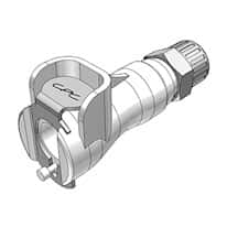 CPC (Colder) PMCD Quick-Disconnect Fittings, PTF Body, Valved, Acetal, 1/4" OD
