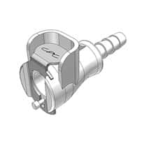 CPC (Colder) PMCD Quick-Disconnect Fitting, Hose Barb Body, Acetal, Valved, 3/16" ID