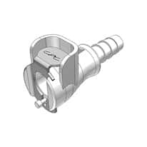 CPC (Colder) PMCD Quick-Disconnect Fitting, Hose Barb Body, Acetal, Valved, 1/4" ID