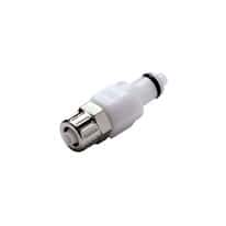 CPC (Colder) PMCD Quick-Disconnect Fittings, PTF Insert, Valved, Acetal, 1/4" OD