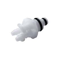 CPC (Colder) Twin Tube™ PTC Quick-Disconnect Fittings, Hose Barb Insert, Acetal, Non-Valved, 1/8" ID; 1/Each