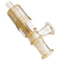 CPC (Colder) Steam-Thru® Sanitary Steam-in-Place Connector, Single Cycle, Polysulfone with Polycarbonate Sleeve, 1/2" ID x 3/4" x 3/4" Sanitary; 1/Each