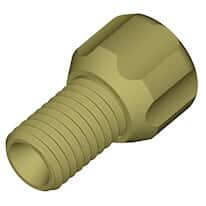 Diba Omni-Lok™ Tubing End Fitting, inverted cone, 1/8"OD, 1/4"-28 UNFM; 10/pk