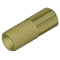 Diba Omni-Lok™ Compact Tubing End Fitting, inverted cone, 1/8"OD, 1/4"-28 UNFM; 10/pk