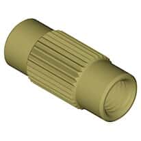 Dibafit™ Threaded Adapter, 1/4"-28 UNF(F) flat bottom to 10-32 flat bottom; 1/ea