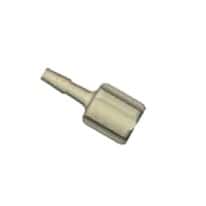Dibafit™ Adapter, 1/4"-28 UNF(F) flat bottom to 2.5 mm ID, PEEK™; 5/pk