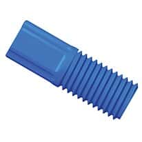 Diba Omni-Lok™ Compact Tubing End Fitting, inverted cone, 3/16"OD, 5/16"-24 UNFM, blu PP; 10/pk