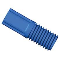 Diba Omni-Lok™ Compact Tubing End Fitting, Type S/P, 1/16"OD, 1/4"-28 UNF(M), blue PP; 10/pk