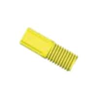 Diba Omni-Lok™ Compact Tubing End Fitting, Type S/P, 1/8"OD, 1/4"-28 UNF(M), yellow PP; 10/pk