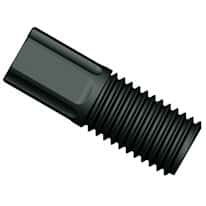 Diba Omni-Lok™ Compact Tubing End Fitting, Type S/P, 3/16"OD, 5/16"-24 UNF(M), black PP; 10/pk