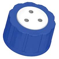 Diba Omnifit® T-Series Solvent Bottle Cap, GL38/38-430 (glass), 3 Luer Ports without Valve