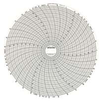 Dickson 8" Circular Chart Recorder Paper, 0 to 100°F/C, 31 Days, 60/Pack