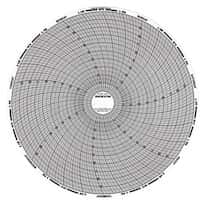 Dickson 8" Circular Chart Recorder Paper, 0 to 300, No Units, 7 Days, 60/Box