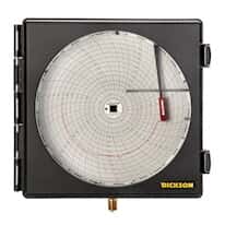 Dickson PW860 8'' Pressure chart recorder, 0 to 100 PSI, 7-day chart
