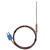 Digi-Sense Hypodermic Thermocouple, 4" L/0.063" Dia, Grounded d; Type T
