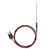 Digi-Sense Thermocouple Microprobe, 4" L/0.020" Dia, Grounded d; Type J